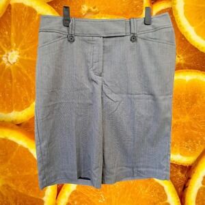 Worthington Modern Fit‎ Black & White Bermuda Shorts Size 10